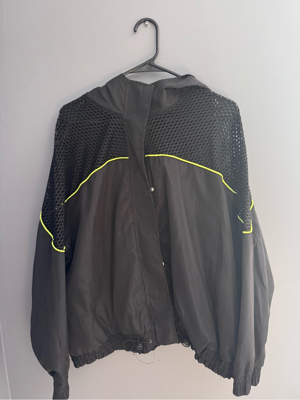 New Look Black Garment with Neon Yellow Trim
